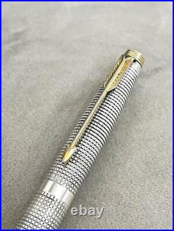 Parker Fountain Pen 14K Tip Body Sterling Silver #0375