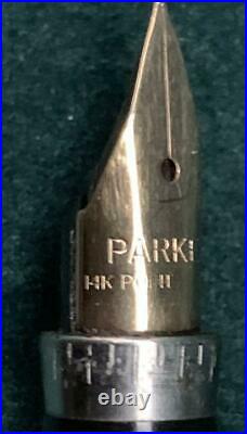 Parker Fountain Pen Sterling Silver Nib 14K XF