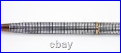 Parker Insigna Silver Sterling & Gold Trim Ballpoint Pen Vtg