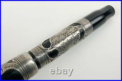 Parker Lucky Curve Sterling silver overlay fountain pen Antique vintage 1905 pat