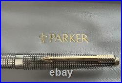 Parker Pen Sphere Sonnet Vermeil Cisele Silver 925 Solid Sterling Silver Marking
