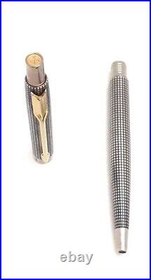 Parker Silver Sterling Cap & Barrel Ball Pen Puch Mechanism Made In USA