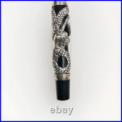 Parker Snake 925 Sterling Silver Limited Edition Fountain Pen Emeralds 330/5000