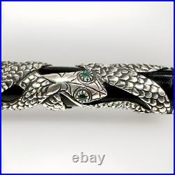 Parker Snake 925 Sterling Silver Limited Edition Fountain Pen Emeralds 330/5000