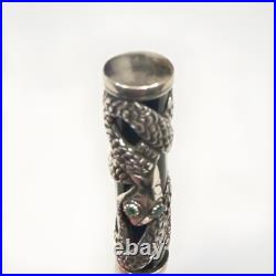 Parker Snake 925 Sterling Silver Limited Edition Fountain Pen Emeralds 330/5000