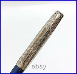 Parker Sonnet Atlas CT Special Edition Ballpoint Pen Silver Blue condition good