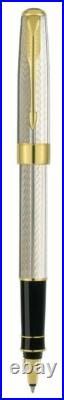 Parker Sonnet Fougere Rollerball Pen Sterling Silver & Gold New In Box