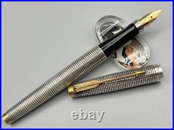Parker Sonnet Fountain Pen Cisele Sterling Silver 14K XF Nib AUST from japan