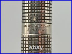 Parker Sonnet Fountain Pen Cisele Sterling Silver 14K XF Nib AUST from japan