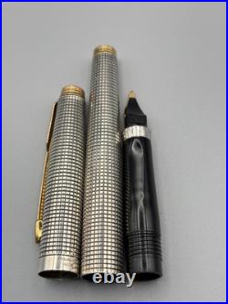 Parker Sonnet Fountain Pen Cisele Sterling Silver 14K XF Nib AUST from japan