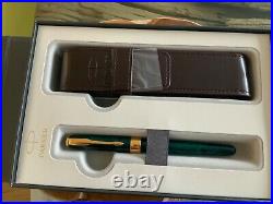 Parker Sonnet Premier Green Marbled Laque Rollerball New and Box