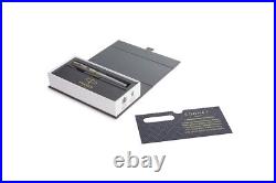 Parker Sonnet Prestige Sterling Silver Fountain Pen 18K Medium Pt New In Box