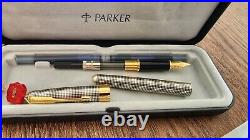 Parker Sonnet Sterling Silver Ciesle Fountain Pen 18k Gold Nib France 2000