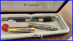 Parker Sonnet Sterling Silver Ciesle Fountain Pen 18k Gold Nib France 2000