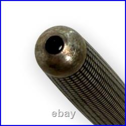 Parker Sonnet Sterling Silver Cisele Fountain Pen 18K Gold M Nib 1995 France VTG