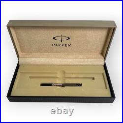 Parker Sonnet Sterling Silver Cisele Fountain Pen 18K Gold M Nib 1995 France VTG