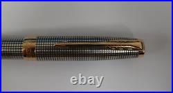 Parker Sonnet Sterling Silver Cisele Fountain Pen 18K Med Pt New In Box