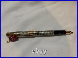 Parker Sonnet Sterling Silver Cisele Fountain Pen 18K X Fine Pt New In Box