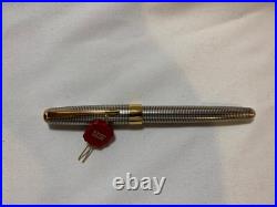 Parker Sonnet Sterling Silver Cisele Fountain Pen 18K X Fine Pt New In Box