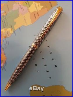Parker Sonnet ballpoint solid sterling silver with GT in EXCELLENT Condition