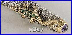Parker Special Edition Sterling Silver Jeweled Snake & Lizard Fountain Pen