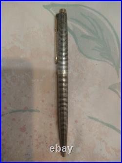 Parker Sterling Silver 925 Dish Top Ball Point Pen France MADE #6