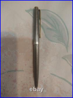Parker Sterling Silver 925 Dish Top Ball Point Pen France MADE #6