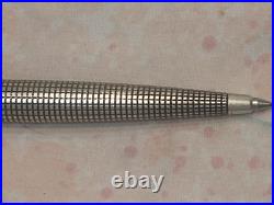 Parker Sterling Silver 925 Dish Top Ball Point Pen France MADE #6