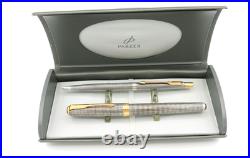 Parker Sterling Silver 925 SONNET Pen & Cap + Barrel Pencil France / USA