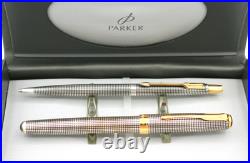 Parker Sterling Silver 925 SONNET Pen & Cap + Barrel Pencil France / USA