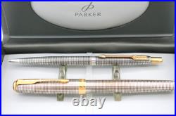 Parker Sterling Silver 925 SONNET Pen & Cap + Barrel Pencil France / USA