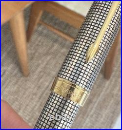 Parker Sterling Silver 925 SONNET Pen & Cap + Barrel Pencil France / USA