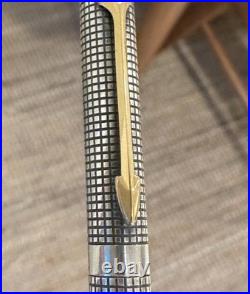 Parker Sterling Silver 925 SONNET Pen & Cap + Barrel Pencil France / USA