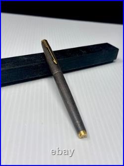 Parker Sterling Silver Cap & Barell Fountain Pen With 14k Tip USA Made