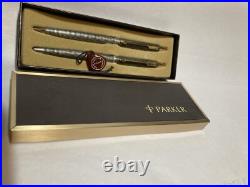 Parker Sterling Silver Classic Cisele Pen and Pencil Set with original box