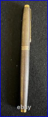 Parker Sterling Silver & Gold Trim Cisele Pen 14k Nib (M230)