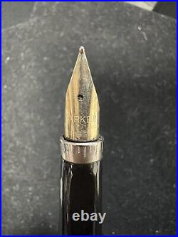 Parker Sterling Silver & Gold Trim Cisele Pen 14k Nib (M230)