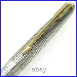 Parker Sterling Silver Lattice Ballpoint Pen Cap Barrel