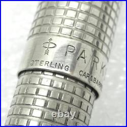 Parker Sterling Silver Lattice Ballpoint Pen Cap Barrel