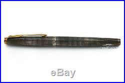 Parker Vintage 75 Flattop Sterling Silver Cisele Fountain Pen c. 1960's Rare