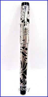 Parker Vintage Big Red Sterling Silver overlay Ball Pen-Hard to Find