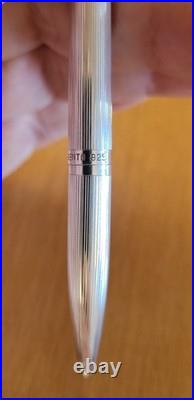 Pelikan Ballpoint Pen Solid Sterling Silver 925 Guilloché 1978 Original Box Set