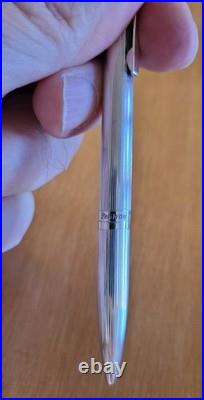 Pelikan Ballpoint Pen Solid Sterling Silver 925 Guilloché 1978 Original Box Set