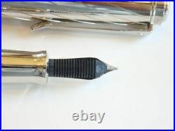 Pelikan Fountain Pen M625 Sterling Silver 14K 585 Nib EF witho box