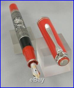 Pelikan M710 Toledo Red & Sterling Silver Special Edition Fountain Pen New