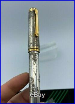 Pelikan M800 Fountain Pen Sterling Silver EROTIC ART by Ariel Kullock NEW