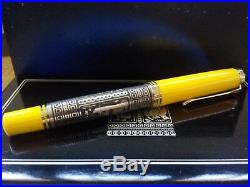 Pelikan M910 Toledo Yellow Silver Fountain Pen with 18K EF nib (Special Edition)