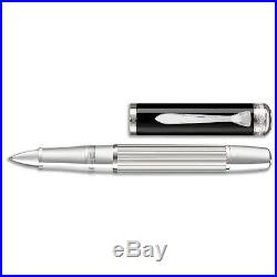 Pelikan R 7005 Majesty Sterling Silver & Black Rollerball Pen 959072