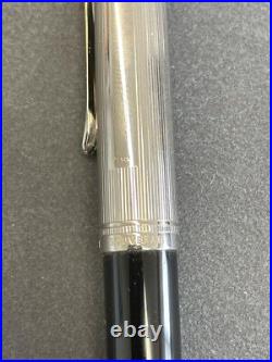 Pelikan SOUVERAN K420 Ag925 Sterling silver Roller Ballpoint Pen (No Box) Mint
