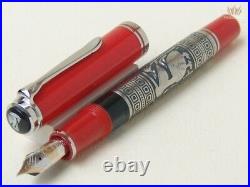 Pelikan Special Edition M910 Toledo Red With Silver Plated Finish Fountain Pen